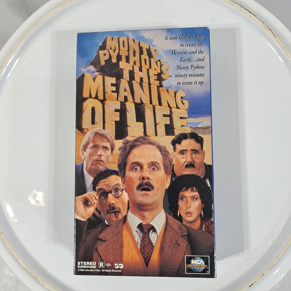 MCA Monty Python's The Meaning Of Life VHS Tape